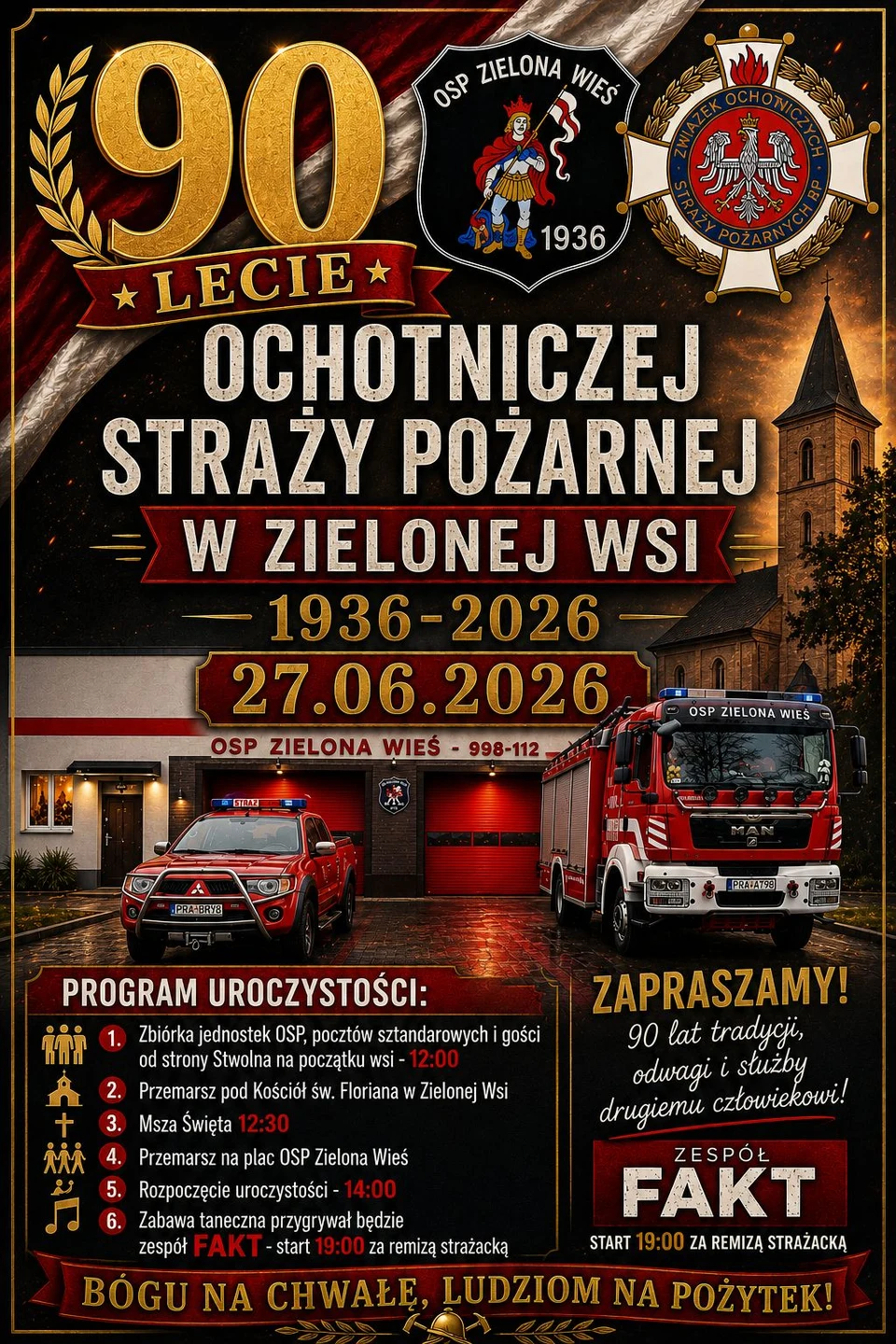 OSP Zielona Wieś świętuje 90-lecie istnienia