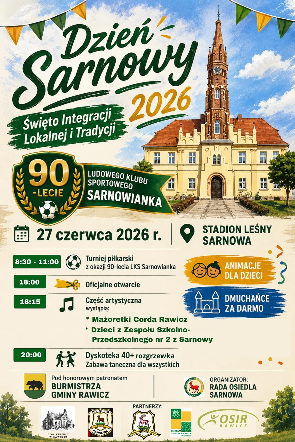 Święto Sarnowej z nowym harmonogramem przez upały