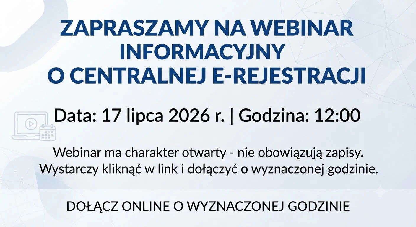 Bezpłatny webinar o centralnej e-rejestracji dla pacjentów